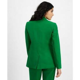 バースリー レディース ジャケット＆ブルゾン アウター Women's Notched-Collar Single-Button Jacket, Created for Macy's Green Chili