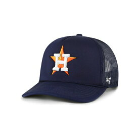 47ブランド レディース 帽子 アクセサリー Men's Navy Houston Astros Foamo Trucker Snapback Hat Navy