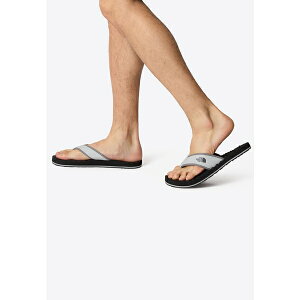 m[XtFCX Y T_ V[Y BASE CAMP - T-bar sandals - high rise grey tnf black