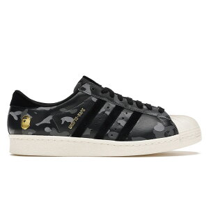 adidas �A�f�B�_�X �����Y �X�j�[�J�[ �yadidas Superstar 80s Undefeated Bape Black Camo�z �T�C�Y US_5.5(23.5cm) Black Camo/Gold/Running White