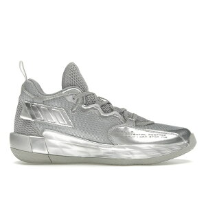 adidas �A�f�B�_�X �����Y �X�j�[�J�[ �yadidas Dame 7 EXTPLY Silver Metallic�z �T�C�Y US_M_14 Grey Two/Silver Metallic/Cloud White