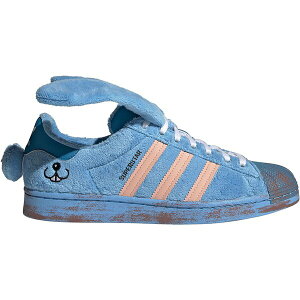 adidas �A�f�B�_�X �����Y �X�j�[�J�[ �yadidas Superstar Melting Sadness Bunny�z �T�C�Y US_6.5(24.5cm) Joy Blue/Glow Pink/Craft Blue