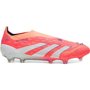 adidas �A�f�B�_�X �����Y �X�j�[�J�[ �yadidas Predator Elite Laceless FG Coral Blaze Pack�z �T�C�Y US_10(28.0cm) Signal Coral/Cloud White/Beam Orange