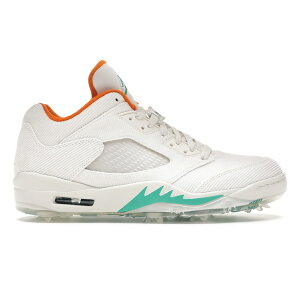 Jordan �W���[�_�� �����Y �X�j�[�J�[ �yJordan 5 Retro Low Golf Lucky and Good�z �T�C�Y US_7(25.0cm) Sail/Starfish-Neptune Green-Obsidian