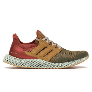 adidas �A�f�B�_�X �����Y �X�j�[�J�[ �yadidas Ultra 4D Social Status�z �T�C�Y US_7(25.0cm) Green/Brown/Orange
