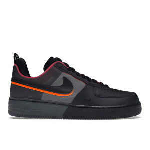 Nike �i�C�L �����Y �X�j�[�J�[ �yNike Air Force 1 React Black Black Team Orange Pink Prime�z �T�C�Y US_7(25.0cm) Black/Black-Team Orange-Pink Prime