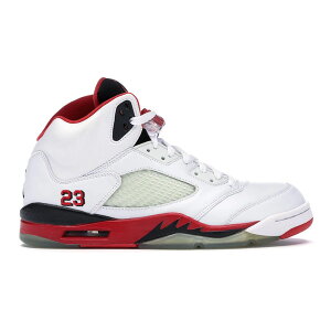 Jordan �W���[�_�� �����Y �X�j�[�J�[ �yJordan 5 Retro Fire Red (2006)�z �T�C�Y US_M_14 White/Fire-Red/Black