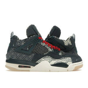 Jordan �W���[�_�� �����Y �X�j�[�J�[ �yJordan 4 Retro SE Sashiko�z �T�C�Y US_12.5(30.5cm) Deep Ocean/Sail-Cement Grey-Fire Red