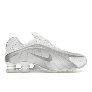 Nike �i�C�L �����Y �X�j�[�J�[ �yNike Shox R4 White Bright Crimson Metallic Silver�z �T�C�Y US_M_3.5 White/White/Bright Crimson/Metallic Silver