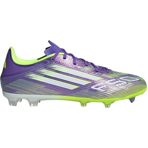 adidas �A�f�B�_�X �����Y �X�j�[�J�[ �yadidas F50 League FG/MG Purple Rush Cloud White Lucid Lemon�z �T�C�Y US_12.5(30.5cm) Purple Rush/Cloud White/Lucid Lemon