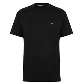 【送料無料】 マイケルコース メンズ Tシャツ トップス Sleek T Shirt Black 001