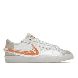 Nike �i�C�L �����Y �X�j�[�J�[ �yNike Blazer Low '77 Jumbo Scribble Swoosh White Orange Trance�z �T�C�Y US_8.5(26.5cm) White/Orange Trance/Sail