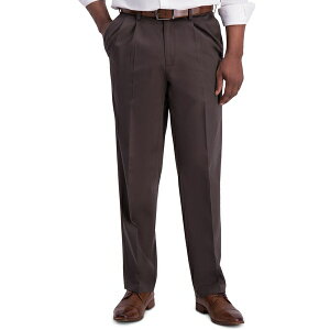 �n�K�[�� �����Y �J�W���A���p���c �{�g���X Men's Iron Free Premium Khaki Classic-Fit Pleated Pant Espresso