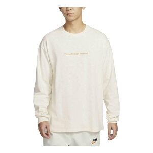 Nike ナイキ メンズ スニーカー 【Nike Sportswear Nai-Ke Long Sleeve T-Shirt 'Beige' FN0466-118】 サイズ US_M_M