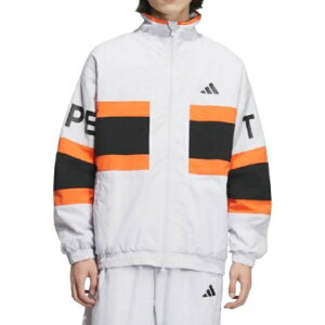 adidas AfB_X Y Xj[J[ yadidas Wording Pack Loose Fit Mesh-Lined Woven Jacket 'White Black' JM2066z TCY US_M_M