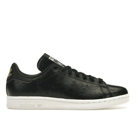 adidas アディダス レディース スニーカー 【adidas Stan Smith】 サイズ US_W_9W Cracked Leather Black Gold (Women's)