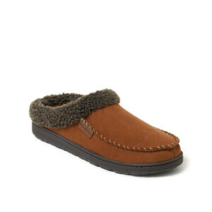 fBAtH[Y Y Xb|E[t@[ V[Y Men's Microsuede Moccasin Toe House Shoe Clog Slipper Chestnut