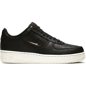 Nike �i�C�L �����Y �X�j�[�J�[ �yNike Air Force 1 Low '07 PRM Jewel Home and Away Black�z �T�C�Y US_8(26.0cm) Black/Black-Safety Orange-Sail