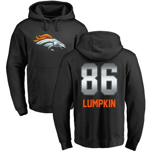 t@ieBNX Y p[J[EXEFbgVc AE^[ Denver Broncos NFL Pro Line by Fanatics Branded Personalized Midnight Mascot Pullover Hoodie Black