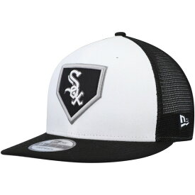ニューエラ メンズ 帽子 アクセサリー Chicago White Sox New Era 2022 Clubhouse Trucker 9FIFTY Snapback Hat White/Black