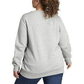 アディダス レディース パーカー・スウェットシャツ アウター Plus Size 3-Stripes Crewneck Fleece Sweatshirt Medium Grey Heather/white