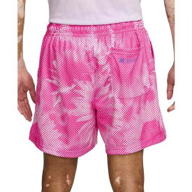 ナイキ メンズ カジュアルパンツ ボトムス Men's Club Mesh Flow Atheltic-Fit Printed Shorts Alchemy Pink/coconut Milk