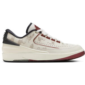 Jordan �W���[�_�� ���f�B�[�X �X�j�[�J�[ �yJordan 2 Retro Low Year of the Dragon (Women's)�z �T�C�Y US_W_11.5 Sail/Cedar-Dark Smoke Grey-Dark Team Red-Metallic Gold Grain