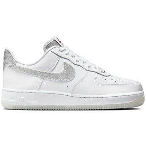 Nike iCL fB[X Xj[J[ yNike Air Force 1 Low '07 LX Glitter Swoosh White (Women's)z TCY US_9.5(26.5cm) White/White/Cool Grey/Multi-Color