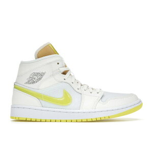 Jordan �W���[�_�� ���f�B�[�X �X�j�[�J�[ �yJordan 1 Mid SE Voltage Yellow (Women's)�z �T�C�Y US_8.5(25.5cm) Sail/Light Voltage Yellow II/White