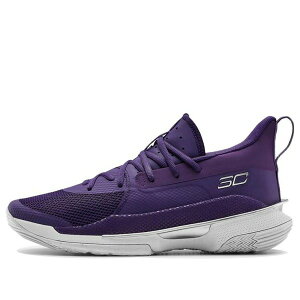 Under Armour A_[A[}[ Y Xj[J[ yUnder Armour Curry 7 Team 'Purple White' 3023838-501z TCY US_7.5(25.5cm)