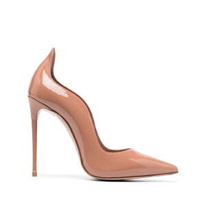 �� �V�� ���f�B�[�X �p���v�X �V���[�Y Wave-edge patent leather pumps Neutrals