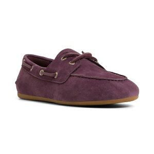 Xy[ fB[X Xb|E[t@[ V[Y Women's Slim Slip-On Boat Shoe Nubuck prune
