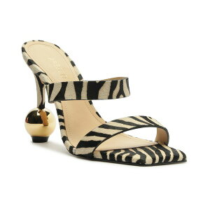 AbcH fB[X T_ V[Y Women's Gianna High Geometric Slip-On Sandals Zebra