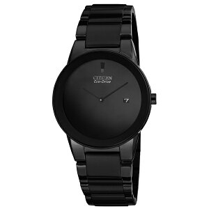 V`Y Y uXbgEoOEANbg ANZT[ Men's Eco-Drive Axiom Black Ion-Plated Stainless Steel Bracelet Watch 40mm AU1065-58E No Color