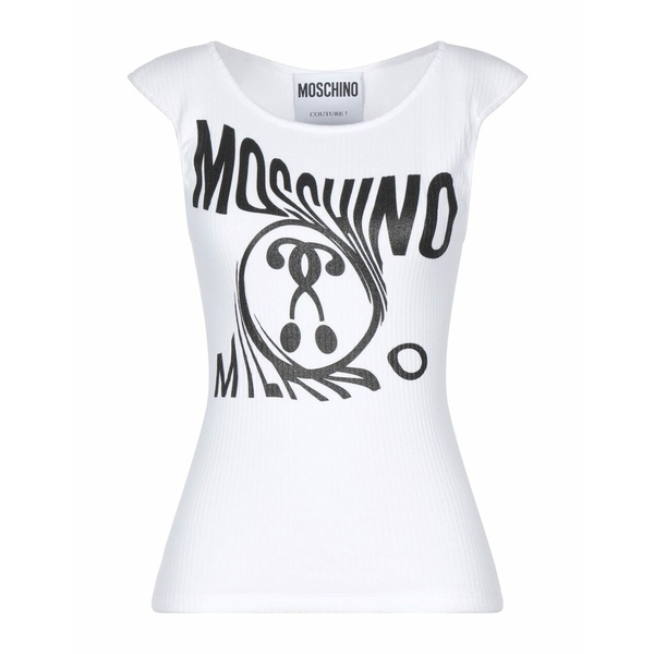 ★日本の職人技★MOSCHINO モスキーノ Tシャツ トップス レディース T-shirts White