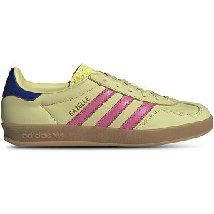 adidas AfB_X fB[X Xj[J[ yadidas Gazelle Indoor Powder Yellow Lucid Pink Royal (Women's)z TCY US_6(23.0cm) Powder Yellow/Lucid Pink/Royal Blue