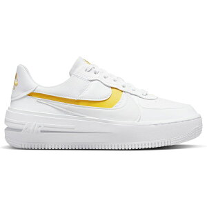 Nike �i�C�L ���f�B�[�X �X�j�[�J�[ �yNike Air Force 1 PLT.AF.ORM White Yellow Ochre (Women's)�z �T�C�Y US_8(25.0cm) White/Yellow Ochre-Summit White