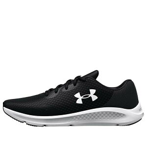 Under Armour A_[A[}[ Y Xj[J[ yUnder Armour Charged Pursuit 3 4E Wide 'Black White' 3025801-001z TCY US_10(28.0cm)