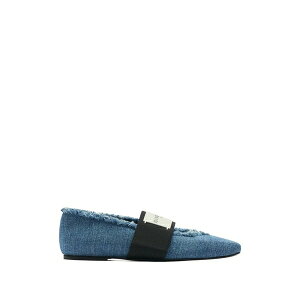 �W�o���V�[ ���f�B�[�X �T���_�� �V���[�Y Square-toe ballet flats Blue