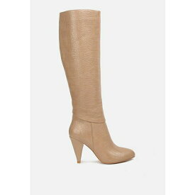 ロンンドンラグ レディース ブーツ シューズ Rum Rolls Calf Croc Boots Beige