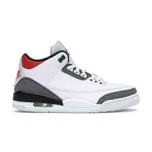 Jordan �W���[�_�� �����Y �X�j�[�J�[ �yJordan 3 Retro SE-T CO.JP Fire Red Denim�z �T�C�Y US_7(25.0cm) White/Fire Red-Black