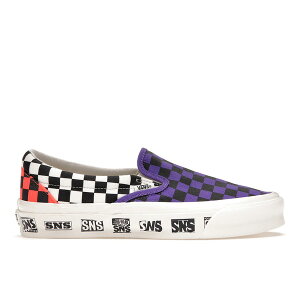 Vans �o���Y �����Y �X�j�[�J�[ �yVans Classic Slip-On SNS Venice Beach�z �T�C�Y US_8(26.0cm) Electric Purple/Marshmallow