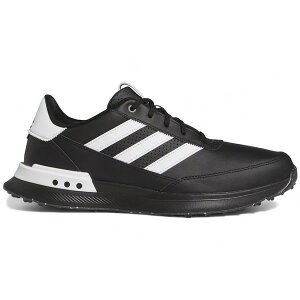 adidas �A�f�B�_�X �����Y �X�j�[�J�[ �yadidas S2G Spikeless Leather 24 Golf Core Black Grey Iron Metallic�z �T�C�Y US_9(27.0cm) Black/Grey Four/Iron Metallic