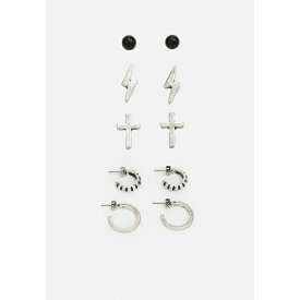 ピア ワン メンズ サンダル シューズ UNISEX 5 PACK - Single earring - silver-coloured/black