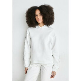 カルバンクライン レディース パーカー・スウェットシャツ アウター LOGO ELASTIC HOODIE - Sweatshirt - bright white