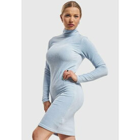 カール カナイ レディース ワンピース トップス KW233 052 1 KK SMALL SIGNATURE LS TURTLE NECK - Shift dress - light blue