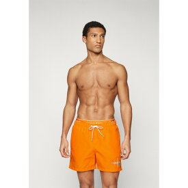 カルバンクライン メンズ サンダル シューズ MEDIUM DOUBLE - Swimming shorts - vibrant orange