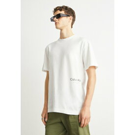 カルバンクライン メンズ サンダル シューズ OFF PLACEMENT LOGO - Print T-shirt - bright white