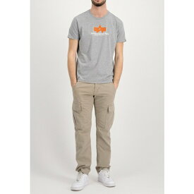 アルファインダストリーズ メンズ サンダル シューズ BASIC RUBBER - Print T-shirt - grey heather