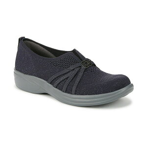 rW[Y fB[X T_ V[Y Women's Niche Knit Washable Slip On Flats Navy Blazer Knit Fabric
